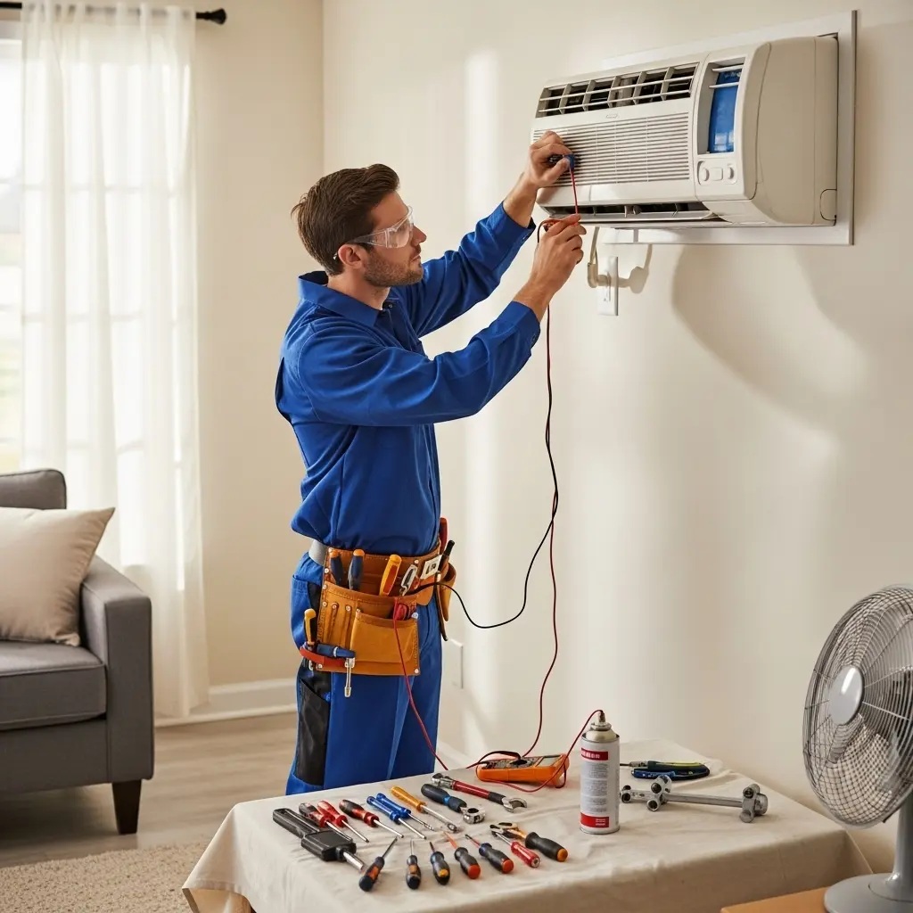 Saruhanlı Hotpoint Hotpoint klima gaz dolumu ve bakım – Enerji verimliliği artırıldı. - Teknik servis örneği